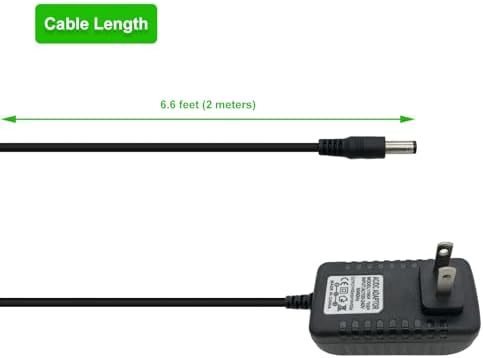 Universal 6 V 2 A Power Supply Adapter with 5 Interchangeable Plugs – 6.6 FT AC to DC Charger for Optimal Device Versatility and Rapid Charging – Perfect for Philips Devices and Various Electronics