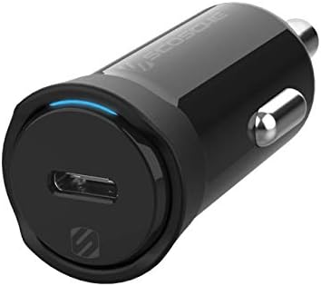 Scosche M Power Volt 40 W Dual Port USB-C Car Charger – Fast Charging Adapter for i Phone, Galaxy & All USB-C Devices, Flush Cigarette Lighter Design, Sleek & Compact Automotive Power Solution for On-the-Go Convenience