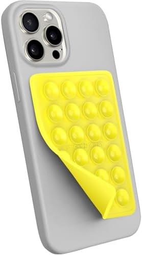 Premium Silicone Suction Phone Mount for i Phone & Android – Hands-Free Holder for Tik Tok, Selfies & Fidgeting – Versatile Shower Mirror & Smooth Surface Compatibility – Stylish Chocolate Finish for Enhanced Functionality and Aesthetic