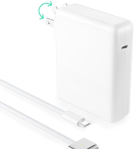 Ultra-Fast 140 W USB-C Power Adapter for Mac Book Pro/Air & USB-C Devices – Includes 6.6 ft Mag3 E-Marker & 100 W Type C Charging Cables – Maximum Compatibility & Rapid Charging for M3, M2, M1 Models – Smart Protection Technology for Optimal Efficiency – Ideal for i Phone 15 & Samsung Galaxy Series
