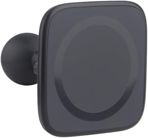 Mag Safe-Compatible Square Magnetic Phone Holder Base with 1″ Ball for i Phone 12-16 Series – Durable Aluminum RAM Mount Adapter for Enhanced Stability and Easy Navigation