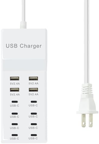 Efficient 12-Port USB Charger Hub with Fast Charging Technology – Compact Multi-Device Power Station for i Phone, Android, Tablets & Smartwatches – Ultimate Solution for Hassle-Free Charging and Enhanced Compatibility