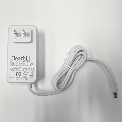 Versatile 24 V 2.5 A 60 W Wall-Mounted Power Supply Adapter for LED Strip Lights, Routers, Cameras – Durable 1.2 m Cable with DC 5.5 x 2.1 mm Connector for Enhanced Device Versatility and Efficiency – Optimize Your Power Management System Today!