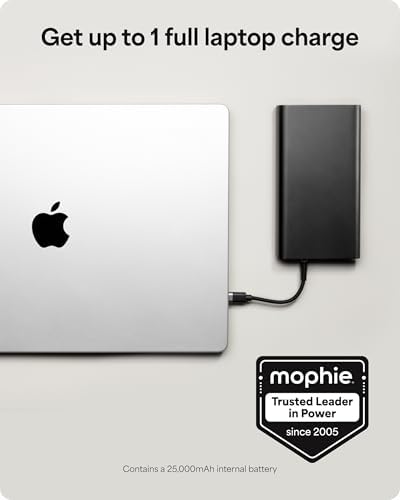 Mophie Powerstation Mini 5,000 m Ah Portable Power Bank – Ultra-Fast 20 W USB-C PD Charger for Rapid Device Recharging, Compact Pocket-Sized Design with LED Battery Indicator, Includes USB-C Cable for Instant Connectivity, Essential Travel Accessory for On-the-Go Smartphone Power