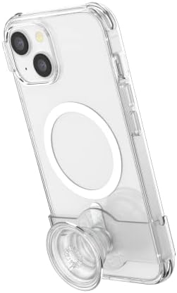 Pop Sockets i Phone 14 Pro Case with Integrated Slidable Grip & Kickstand – Pink Opalescent – Ultimate Wireless Charging Compatibility, 10 ft Drop Protection, and Easy Mag Safe Integration for Enhanced Mobile Experience