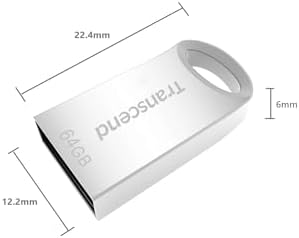 Transcend Jet Flash 710 32 GB USB 3.1 Flash Drive – Ultra-Fast Data Transfer & Durable Design for Effortless Storage Solutions in Sleek Silver Finish