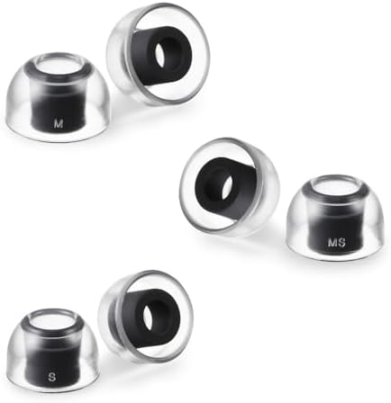 Upgrade Your Listening Experience with AZLA Sedna Earfit Crystal Tips for Galaxy Buds 2 Pro – Smoky Black – Customizable Noise-Canceling Earbud Tips (M/ML/L) for Ultimate Comfort and Superior Sound Isolation – Precision Fit for Enhanced Audio Clarity and Longevity