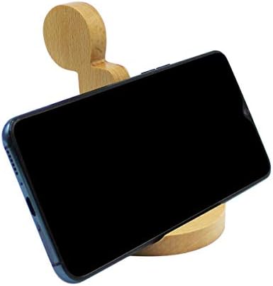 Whimsical Dog-Themed Wooden Phone Stand – Charming Desk Accessory for Mobile Devices, Perfect Gift for Pet Enthusiasts, Stylish and Functional Home Office Decor with Stable Anti-Slip Base for Enhanced Productivity and Optimal Viewing Experience