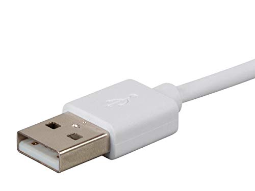 Monoprice 3-in-1 USB Multiport Charging Cable – 3 ft White – Versatile USB Micro-B, USB-C & Lightning Compatibility for Fast Charging and Data Transfer – Essential Tech Accessory for Home, Office, and Travel