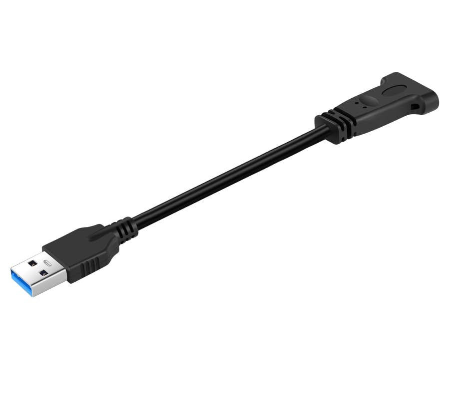 USB Type C 3.1 Panel Mount Adapter Cable 0.6FT, USB C Gen 2 Male to Female 10Gbps Data Cable with Mount Screw for MacBook Tablet, Mobile Phone, Hard Disk Drive – Enhanced Compatibility and Speed