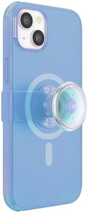 Pop Sockets i Phone 14 Pro Case with Integrated Slidable Grip & Kickstand – Pink Opalescent – Ultimate Wireless Charging Compatibility, 10 ft Drop Protection, and Easy Mag Safe Integration for Enhanced Mobile Experience