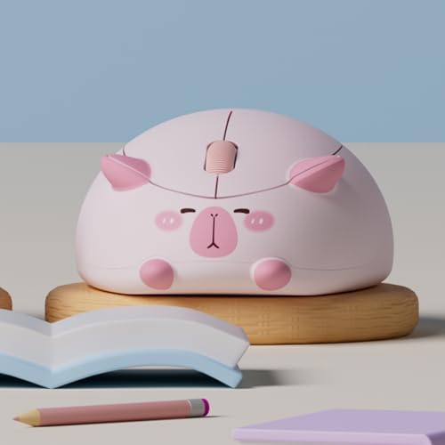 Akko Cat Theme Pink Wireless Gaming Mouse – Tri-Mode Connectivity for Seamless Use Across Devices, Adorable Cartoon Design for Enhanced Aesthetic, Ergonomic & Lightweight for Extended Comfort, Ideal for Mac & Windows Users – Elevate Your Gaming Experience with Style!