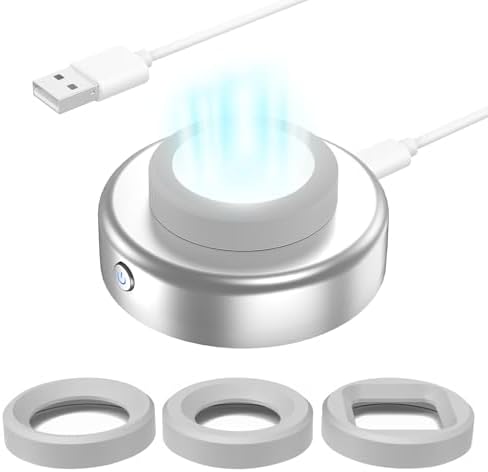 Eco-Friendly Solar Watch Charger for Men and Women – Quick Charge LED UV Light, 8-Hour Auto Shut-Off, Universal Compatibility with Casio, Seiko, Garmin & More – Stylish Black Design with Interchangeable Caps for Ultimate Convenience and Adventure-Ready Power