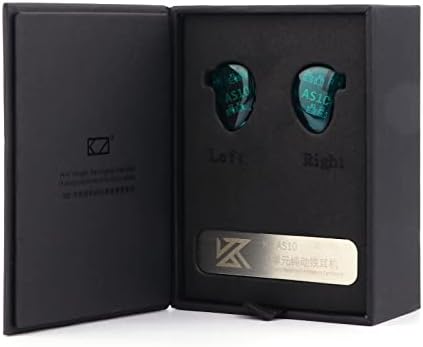 Linsoul KZ AS10 Hi-Fi Stereo Earbuds with 5 Balanced Armature Drivers – Premium Noise-Canceling In-Ear Headphones for Unmatched Sound Clarity, Detachable 0.75 mm Cable, Sleek Black Design for Comfort and Style