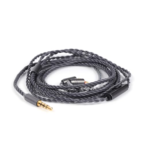Elevate Your Sound Quality with Tripowin Grace Silver-Plated OFC Detachable Earphone Cable – Tangle-Free 0.78 mm 2-Pin & MMCX Compatibility, Built-in Microphone for Effortless Smart Controls, Ideal for Discerning Audiophiles and Music Enthusiasts