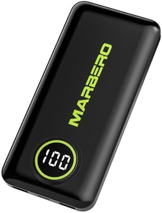 Ultra-Slim 10000 m Ah Portable Power Bank – MARBERO V18 High-Speed USB-C Charger for Multi-Device Charging – Lightweight, Durable Battery Pack for Samsung, Google, and Android Phones – Fast Charge Technology Ensures All-Day Power on-the-Go