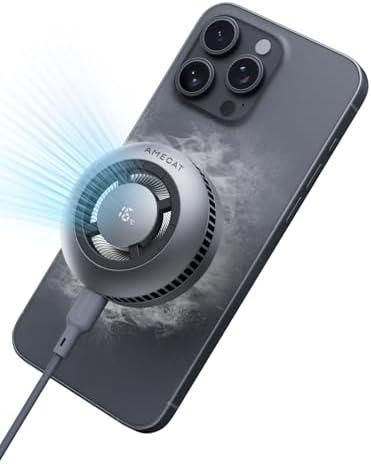 Ultra-Fast 15 W Qi2 Certified Wireless Charging Pad with Integrated Cooling System – Mag Safe Compatible Charger for i Phone 12 to 16 Series – Innovative Design for Gamers and Multitaskers – Efficient Power Delivery for Seamless Use