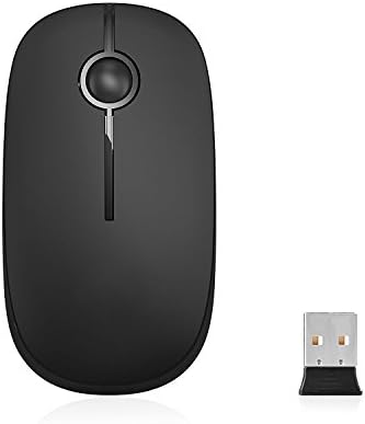 Sleek Vssoplor Wireless Mouse – Ultra-Slim Silent Optical Companion for Laptops & PCs | 2.4 GHz Nano Receiver, Perfect for Quiet Workspaces & Travel | Enhanced Compatibility for Windows, Mac & Linux