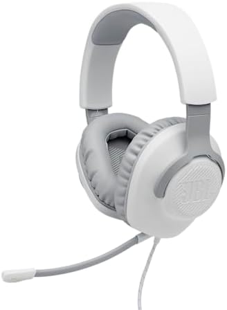 JBL Quantum 100 Wired Over-Ear Gaming Headphones – Unleash Immersive Audio with Detachable Microphone for Ultimate Game Play – Lightweight Comfort Perfect for Long Sessions on All Gaming Platforms