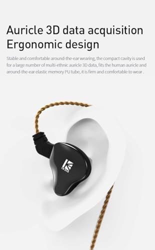 Transform Your Sound Journey with keephifi KBEAR Flash Hi-Fi Earphones – Premium Dual Driver Hybrid In-Ear Monitors in Stunning CNC Aluminum Alloy, Featuring Detachable 2 PIN-C Cable for Customization and Ergonomic Comfort for Extended Listening Sessions (Purple, Without Mic)