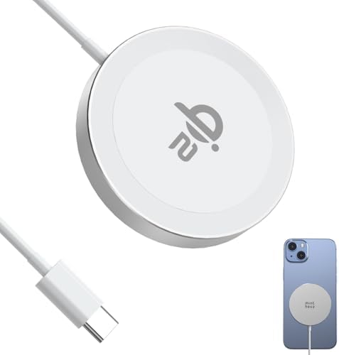 Minthouz Qi2 Magnetic Wireless Charger – 15 W Fast Charging for i Phone 16/15/14/13/12 Series & Air Pods, Sleek Magnetic Charging Pad for Qi-Enabled Devices, Effortless Power Boosts & Streamlined Design, Perfect for Home & Travel, No Adapter Required, Modern Black Finish