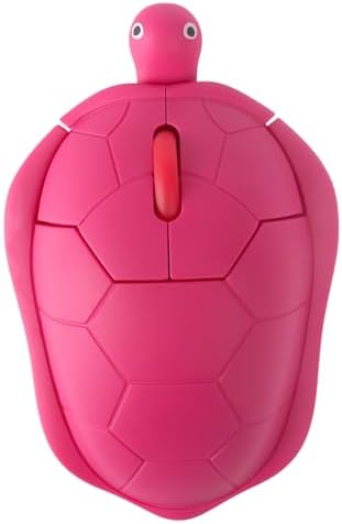 YOCUNKER Adorable Turtle-Shaped Wireless Mouse for Kids – Ergonomic Optical Mouse in Vibrant Pink, Perfect for PC, Laptop, and Mac Book – Fun and Functional Computer Accessory to Enhance Learning and Playtime