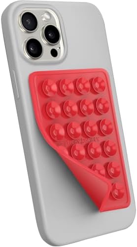 Premium Silicone Suction Phone Mount for i Phone & Android – Hands-Free Holder for Tik Tok, Selfies & Fidgeting – Versatile Shower Mirror & Smooth Surface Compatibility – Stylish Chocolate Finish for Enhanced Functionality and Aesthetic