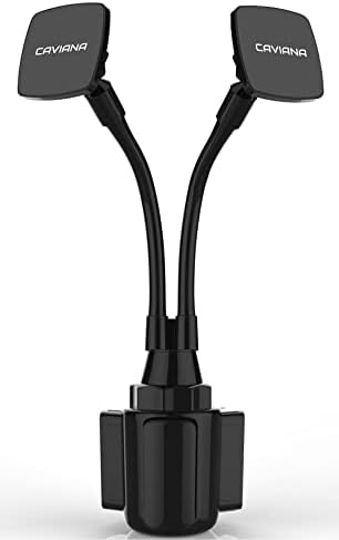 Dual Device Car Cup Holder Mount – Flexible Neck & 360° Rotatable Cradle for Enhanced Navigation – Universal Fit for i Phone, Samsung & GPS – Perfect for Hands-Free Convenience on the Road Dual Device Car Cup Holder Mount – Flexible Neck & 360° Rotatable Cradle for Enhanced Navigation – Universal Fit for i Phone, Samsung & GPS – Perfect for Hands-Free Convenience on the Road