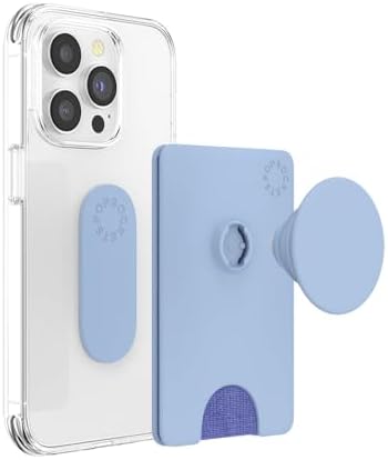 Cobalt Pop Sockets Phone Wallet: Premium Card Holder with Expanding Grip and Mag Safe Compatibility for Effortless Wireless Charging – The Perfect Accessory for On-the-Go Mobile Users Seeking Style and Functionality