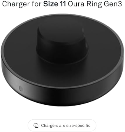 Oura Ring Gen3 Size 12 Fast Charge Dock – USB-C Powered Charging Solution for Optimal Wellness Monitoring – Replenish Your Oura Ring in 60-80 Minutes – Compact and Portable Design for On-the-Go Health Enthusiasts – Essential Accessory for Enhanced Health Insights