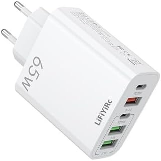 Ultimate European USB C Charger 6.6 A Duo Pack – High-Speed 20 W PD & QC 3.0 Fast Charging Multi-Port Adapter with 2 USB-C and 3 USB-A Ports, Perfect for i Phone 16/15/14/13/12/11 Pro Max, XS, XR, X, SE, 8 Plus & Samsung Devices – Travel-Friendly Plug-in Solution for Efficient Power Delivery and Enhanced Device Compatibility