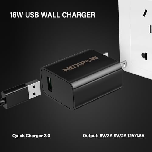 NEXPOW 18 W USB-C Wall Charger – Rapid Charging Power Adapter for Q Series Devices – Ultra-Compact & Lightweight Travel-Friendly Design with Advanced Overheat Protection for Safe and Efficient Charging Solutions