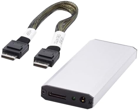 Elevate Your Computing Power: Cablecc SFF-8612 Oculink to M.2 NVMe PCIe SSD Enclosure Adapter for 2280 SSDs – Ultimate Speed and Compatibility Upgrade for Your Mainboard
