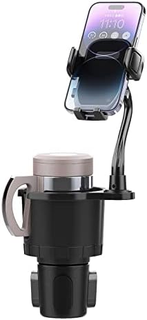 Universal 2-in-1 Car Phone Holder with Adjustable Gooseneck and 360° Rotation – Versatile Cup Holder Extender for 4-7 Inch Smartphones, Perfect for Hands-Free Navigation and Calls while Driving – Easy Installation, Sturdy Base, and Enhanced Compatibility for All Vehicles