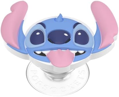 Stylish Lilo & Stitch Pop Socket Grip with Kickstand – Versatile One-Handed Phone Holder for Seamless Use and Enhanced Compatibility across Devices – Effortless Style and Functionality in a Durable Accessory for i Phone, Samsung, and More – Perfect for Wireless Charging and Swappable Designs – Ideal Anti-Drop Solution for Everyday Convenience