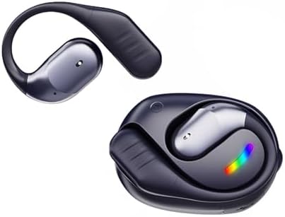 Transform Your Workout with Tsnapoo Wireless Open Ear Sports Earbuds – Cutting-Edge Bluetooth 5.4 for Effortless Connectivity – Premium Hi-Fi Audio for Crystal-Clear Calls – Ergonomic Over-Ear Hooks and Neck Sling for Secure Comfort – Waterproof Design Perfect for Intense Gym Sessions, Running, and Outdoor Activities – Lightweight and Durable for Active Lifestyles – Stay Aware and Engaged with Open-Ear Innovation – Elevate Your Audio Experience and Embrace Every Fitness Challenge!