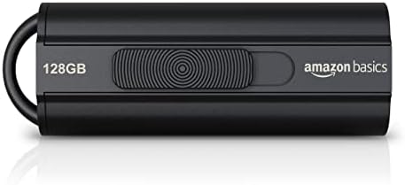 Ultra Fast 128 GB USB 3.1 Flash Drive – Amazon Basics High-Speed Data Storage Solution with Retractable Design for Effortless File Transfer and Maximum Compatibility