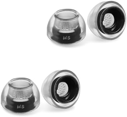 Upgrade Your Galaxy Buds 3 Pro with AZLA Sedna Earfit Crystal Ear Tips – Premium Silicone Noise-Canceling Comfort in Smoky Black (Large) – Experience Enhanced Sound Isolation & Superior Fit for Uninterrupted Listening (2 Pairs)