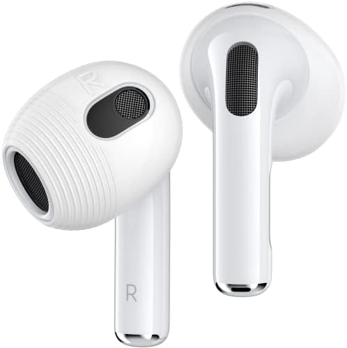 Translucent Silicone Ear Tips Covers for Air Pods 4 – 3 Pairs of Anti-Slip Sport Accessories for Optimal Comfort, Scratch Resistance & Secure Fit – Elevate Your Audio Experience with Premium Earbud Protection