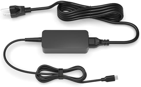 HP Chromebook X360 14 Fast Charger – 45 W USB-C Power Adapter with UL Certified Safety, Enhanced Compatibility for Models 14-CA051, 14-CA052, 14-CA091, and More – Reliable Charging with 24/7 Support and 30-Day Exchange Guarantee