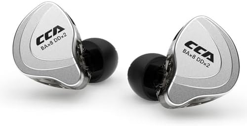 Immerse Yourself in High-Fidelity Audio: CCA KZ C10 Ergonomic Wireless Earbuds with In-Line Microphone for Seamless Connectivity and Comfort, Perfect Companion for Music Lovers and Professionals