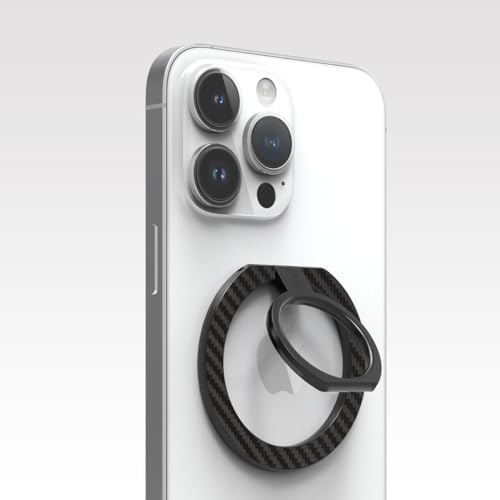 Magnetic Phone Grip Ring Stand for i Phone 16 Series – Premium Gold Kickstand Holder for Mag Safe Compatibility – Effortless Attachment for Hands-Free Streaming & Meetings – Versatile Design with Metal Stickers for Non-Mag Safe Phones – Lifetime Warranty & 30-Day Money Back Guarantee