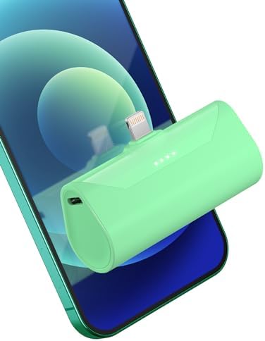 Ultra-Compact Pink 4800 m Ah Power Bank – Sleek Mini Battery Charger with 15 W Fast Charging for i Phone 14/13/12/11/8 & i Pad Air/Mini/Pro – Stylish Portable Charger for Travel & Everyday Use – Enhanced Compatibility for Air Pods Pro I/II