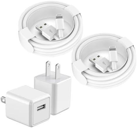 10 FT Extra Long i Phone Charger – Dual Pack Apple MFi Certified Fast Charging Lightning Cable with USB Wall Adapter for i Phone 14 Pro/14/13/12/11 Pro Max/XS/XR/X/SE – Unmatched Convenience and Speed for Your Charging Needs