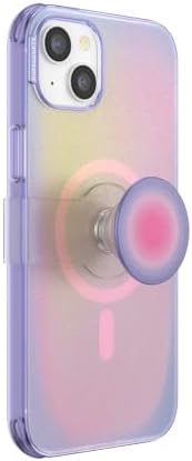 Pop Sockets i Phone 14 Pro Case with Integrated Slidable Grip & Kickstand – Pink Opalescent – Ultimate Wireless Charging Compatibility, 10 ft Drop Protection, and Easy Mag Safe Integration for Enhanced Mobile Experience