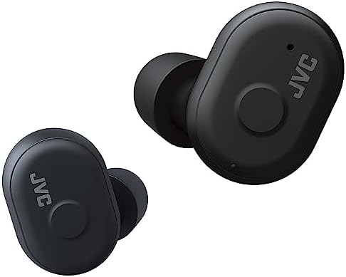 JVC HAA10 TH Wireless Earbuds with Bluetooth 5.0 – Superior Sound Quality, IPX5 Water-Resistant Design, Extended 14-Hour Battery Life with Charging Case, Comfort Fit Memory Foam Tips, Misty Gray – Perfect for Active Lifestyles and Everyday Use