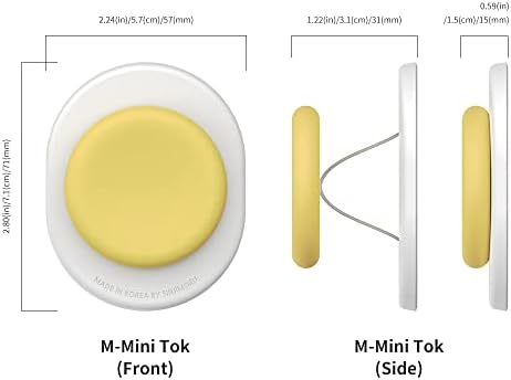 Experience the Ultimate Sinjimoru Magnetic Phone Grip & Holder – Ergonomic Design for i Phone 12-16, Multi-Functional Stand for Hands-Free Viewing, Enhanced 2500 g Magnetic Strength, Soft Silicone Comfort Band, and Stylish Pastel Colors for Personal Expression