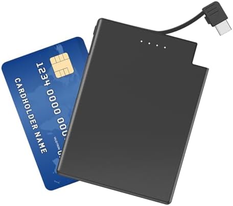 TNTOR Ultra-Slim Travel Power Bank with Integrated Lightning Cable – 3500 m Ah Portable Phone Charger for i Phone 14/13/12/11/X/8 Series, Perfect for On-the-Go Charging with Enhanced Compatibility and Fast Power Delivery