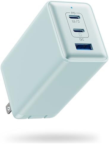 145 W Ga N III USB-C Charger – 3-Port Fast Charging Station for Mac Book Pro/Air, i Phone 15/Pro, Galaxy S24 & Dell XPS – Compact & Lightweight Laptop Adapter with PD, QC, PPS Technology – Stylish Green Design for On-the-Go Power Solutions