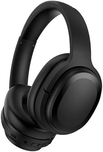 Experience Unmatched Audio with Hybrid Active Noise Cancelling Wireless Over-Ear Headphones – Superior Deep Bass, 30-Hour Battery Life, and Ergonomic Comfort for Extended Listening Sessions at Home or On-the-Go